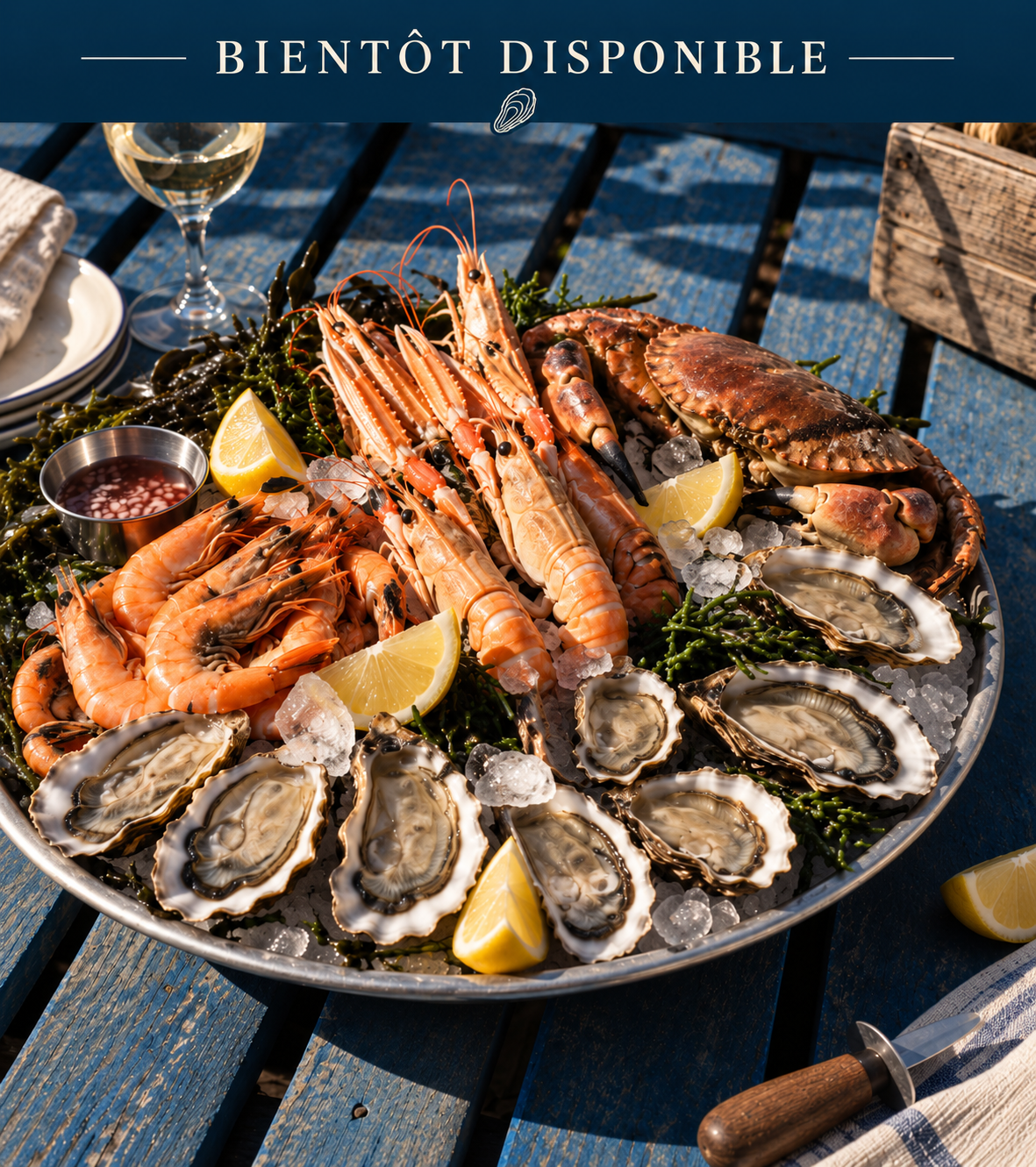 BIENTOT DISPONIBLE ! Plateau de fruits de mer — 2 personnes